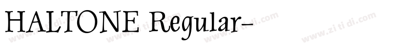 HALTONE Regular字体转换